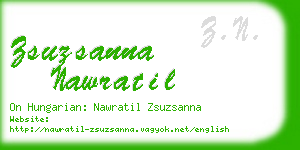 zsuzsanna nawratil business card